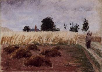 Camille Pissarro : Peasant Woman on a Country Road